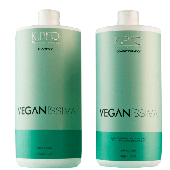 K.Pro Veganissima Shampoo Moisturizer 1000ml e Condi 1000g